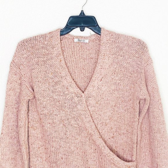 Madewell Wrap Front Beresford Wool Blend Sweater - Picture 4 of 6